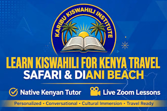teach you authentic coastal swahili syntax and conversation