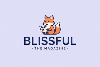 design a stylish and modern magazine logo