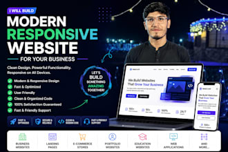 a modern responsive website