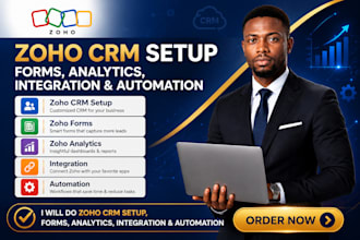 setup zoho CRM setup forms analytics integration automation