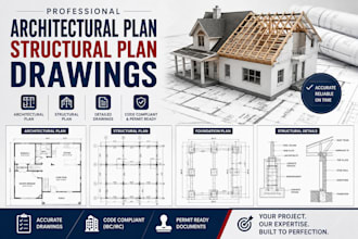 provide architectural plan structural plan drawing structural drawing