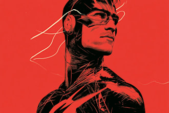 create cinematic superhero comic art for your graphic novel