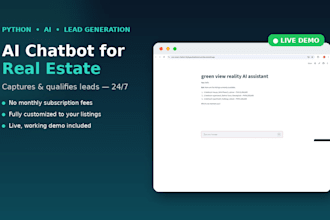 build an ai chatbot for your real estate business to capture and qualify leads