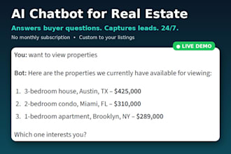 build an ai chatbot for your real estate business to capture and qualify leads