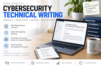write technical cybersecurity articles and blog posts
