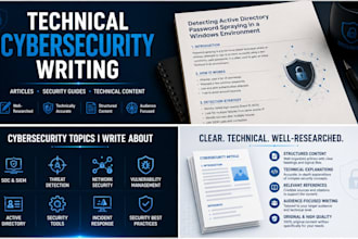write technical cybersecurity articles and blog posts