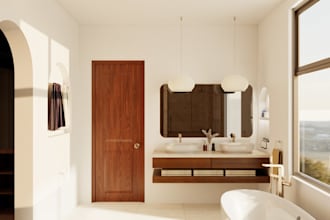 render 3d interior perspective
