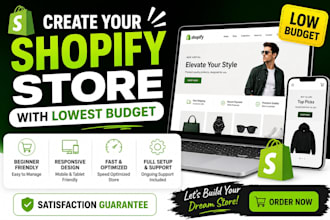 create shopify store with low budget