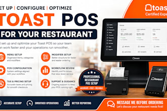 do toast pos setup configuration menu integration and optimization