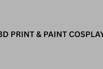3d print and paint custom cosplay masks, helmets and armor