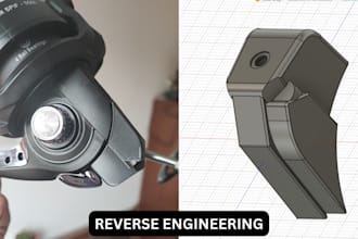 do 3d cad reverse engineering and convert 2d sketches to 3d