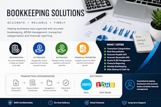 manage your bookkeeping, ap ar and bank reconciliation