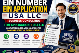 ein number ein application usa llc business consulting itin application usa llc
