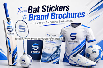 design custom graphics for sports equipment and sportswear brand