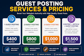 high quality guest posting and link building