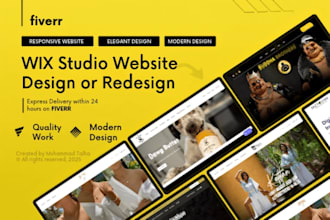 design wix studio website wix studio redesign wix studio website development