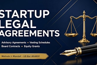 write your startup advisor agreement and vesting schedule