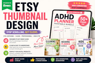 design high converting etsy thumbnails for digital products