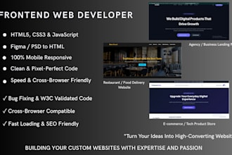 convert figma to HTML CSS js with pixel perfect design