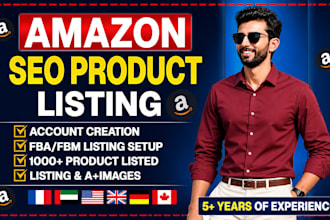 set up amazon fba fbm SEO product listings for pl, amazon listing optimization