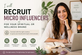 recruit micro influencers for your spiritual or wellness brand