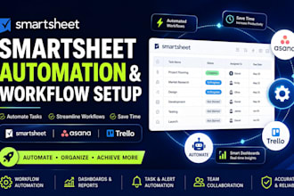 setup smartsheet automation smart sheet workflow setup asana dashboard trello
