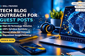 provide professional tech blog outreach for guest posts