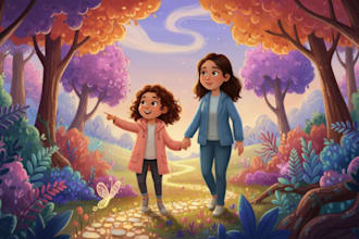 illustrate children story book illustration and children story book cover