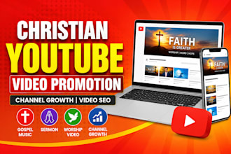 do christian youtube video promotion gospel music sermon worship video promotion