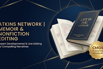 developmental edit line edit memoir nonfiction book