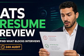 provide an ats resume review and targeted rewrite service