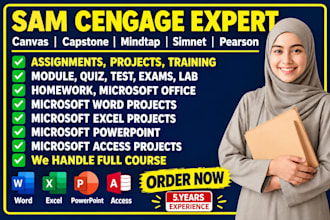 do your urgent sam cengage projects, modules in excel, word, powerpoint, access