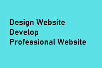 design and develop a user friendly professional website