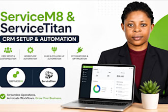 servicem8 setup, form, api, zapier, make, quickbook, servicetitan integration