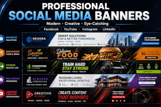 design professional social media banners and cover photos