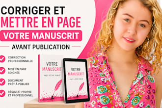 corriger et mettre en page votre manuscrit avant publication
