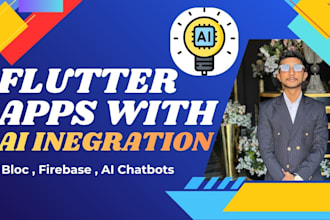develop a flutter app with ai chatbot and chatgpt integration