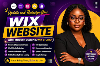 update and redesign your wix website with booking and wix studio