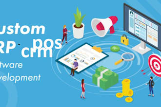develop custom CRM, erp, pos, or MLM software with ai developer integration