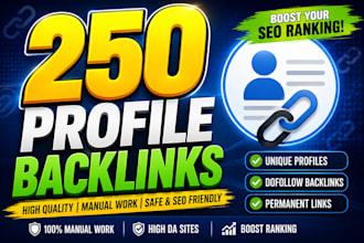 do 250 profile backlinks for local seo