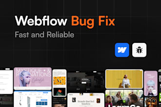 fix webflow website bugs errors and responsive issues