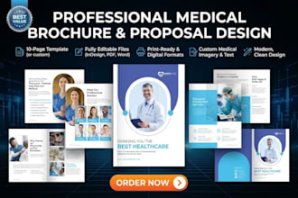 design a medical brochure or flyer for your clinic or healthcare business
