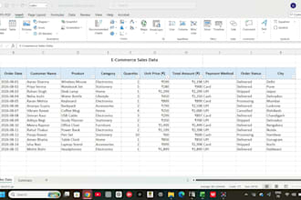 do accurate excel data entry, copy paste and data formatting