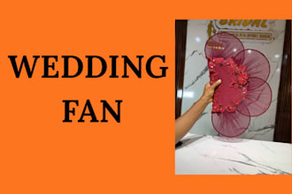 wedding fan and wedding program fan wedding booklet