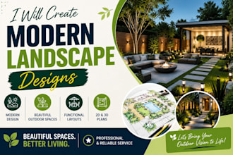 create modern landscape designs