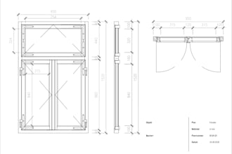create detailed shop drawings for historic wooden windows and restoration