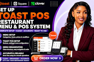 set up toast pos restaurant menu and pos system