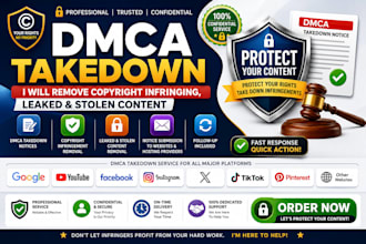 remove copyright leaked and infringing content with dmca takedown