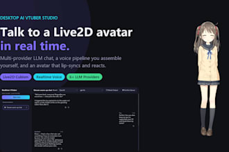 build a realtime ai vtuber desktop app with live2d avatar and voice chat