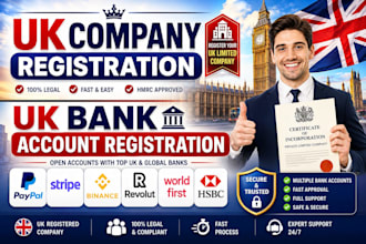 do uk company registration and uk bank account registration